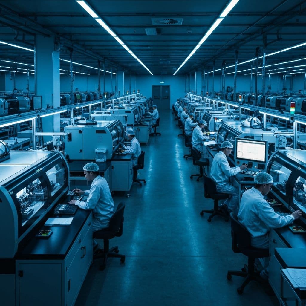 Makersan engineers working on the production floor