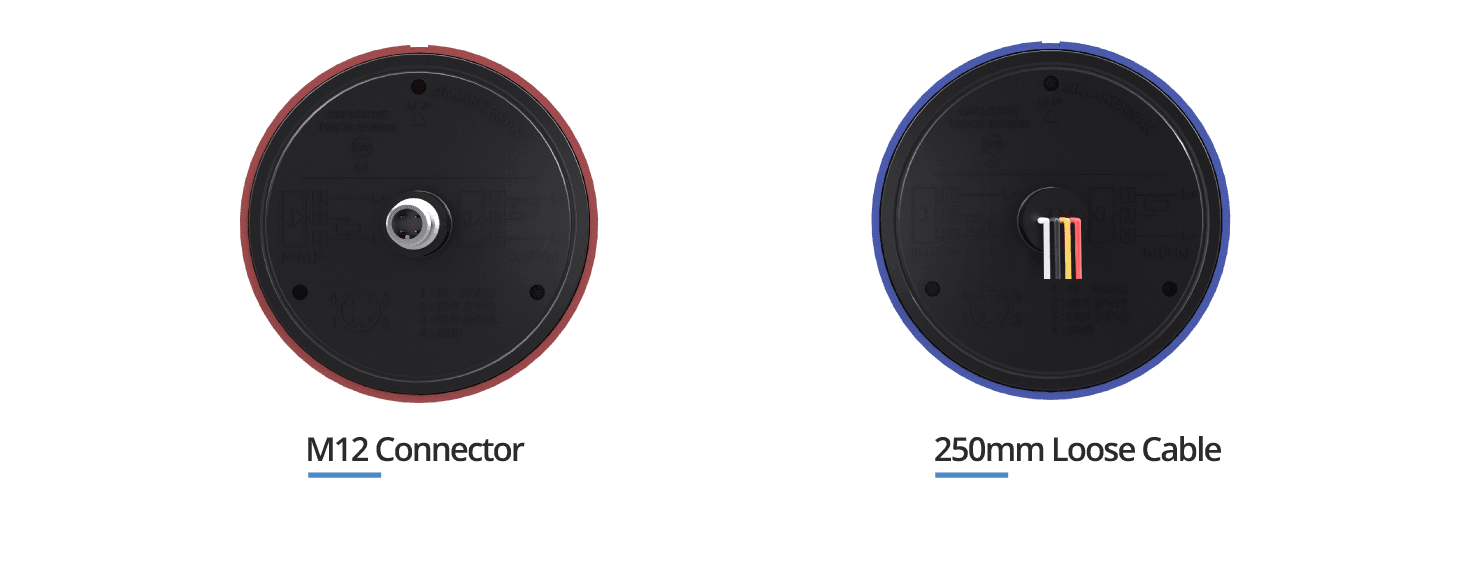 Rear view of the Makersan MO 400 touch button.