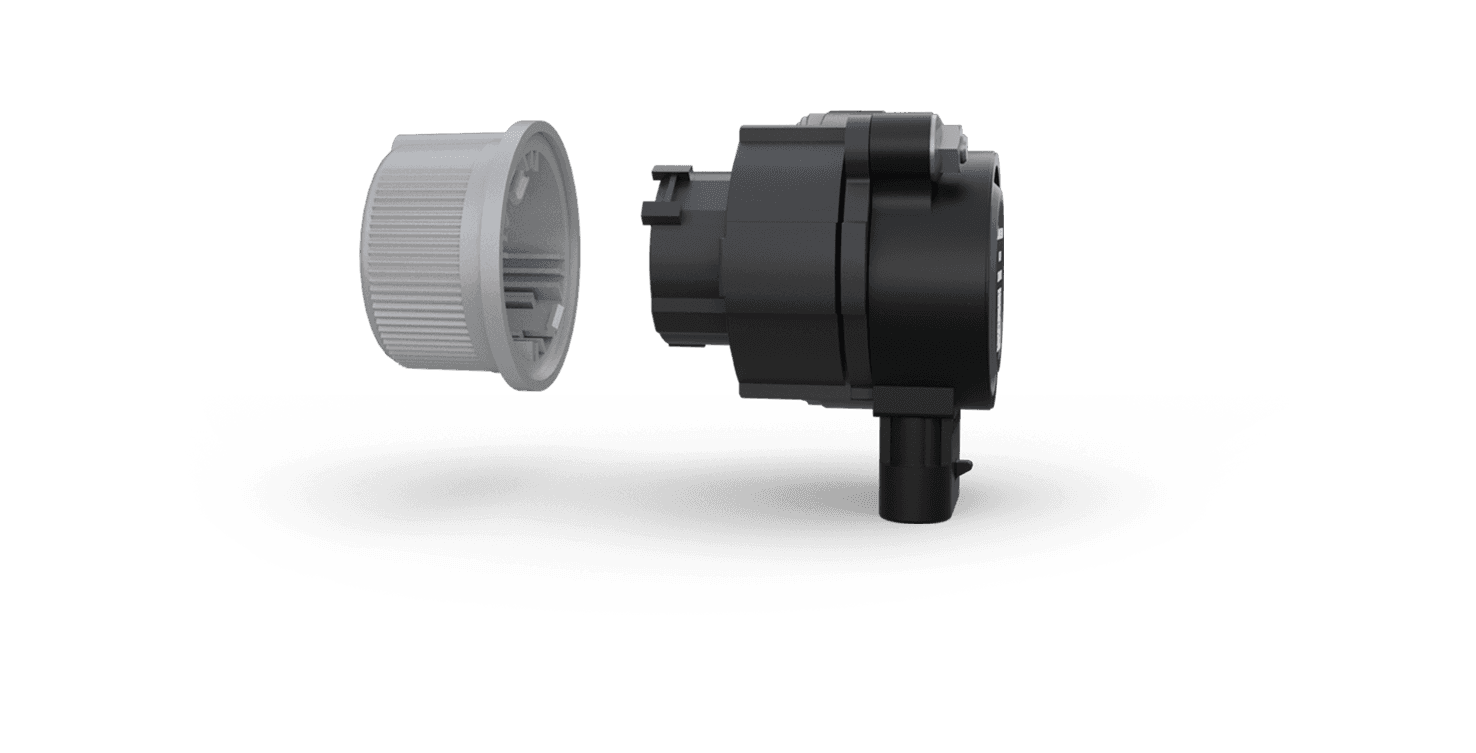 Exploded view of the Makersan MO 375A rotary hand throttle.