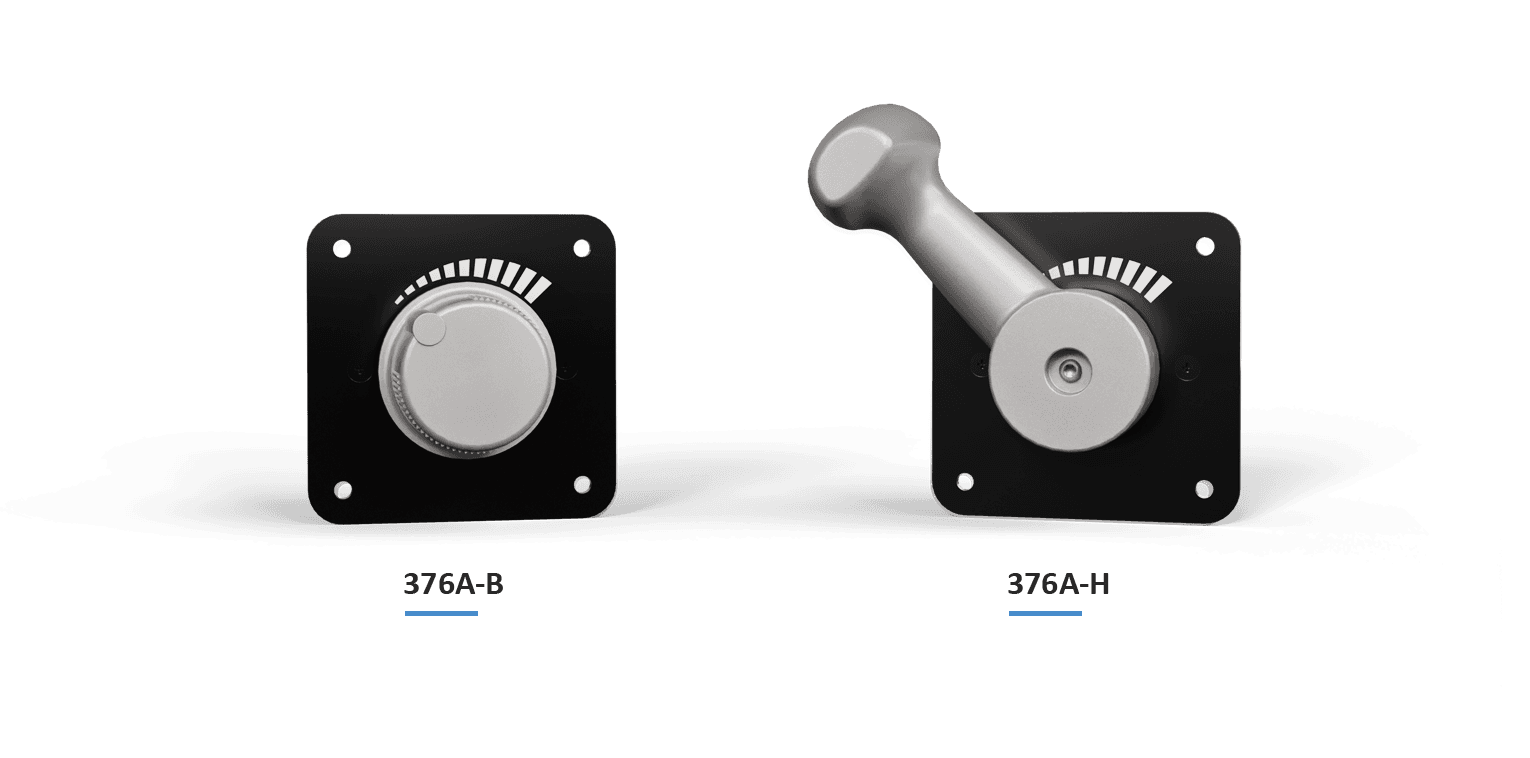 Makersan MO 376A button-actuator rotary control lever.