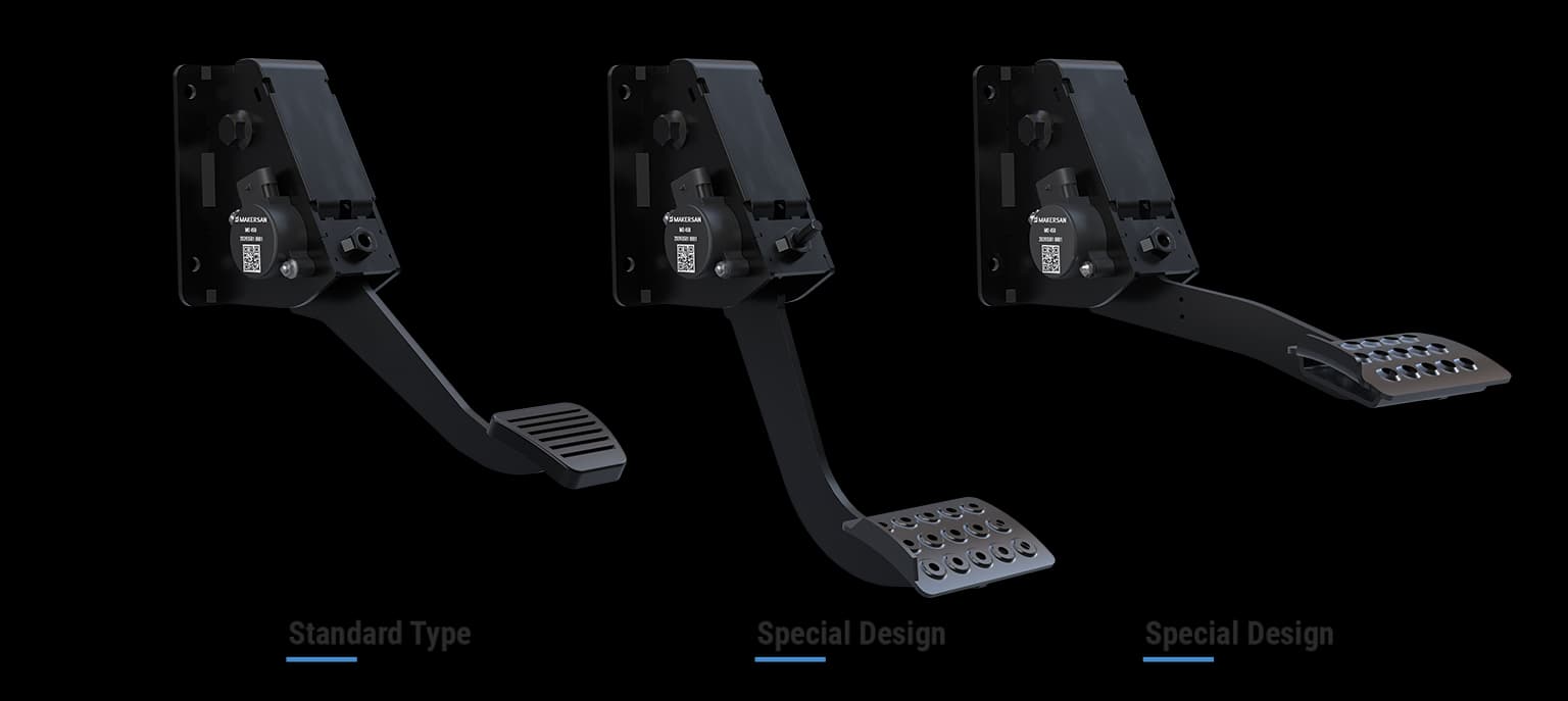 Makersan MO 381 clutch pedal configuration options.